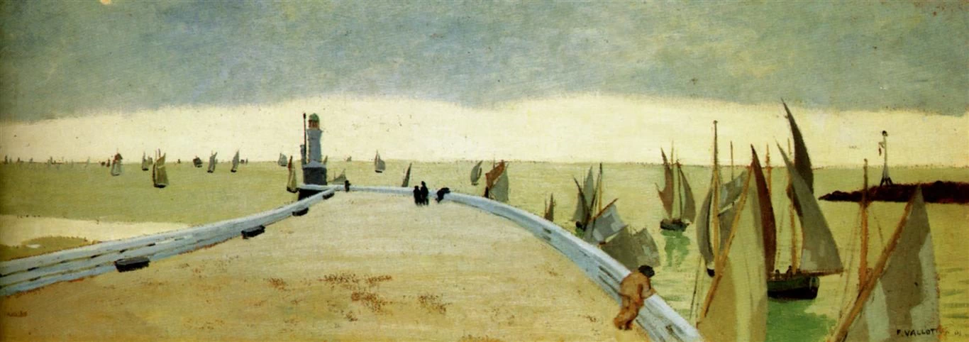 Félix Vallotton - 289, Il molo di Honfleur